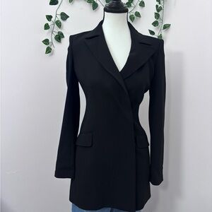 Aritzia Babaton Black Tailored Blazer Jacket Size 00